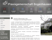 Tablet Screenshot of praxisbogenhausen.de